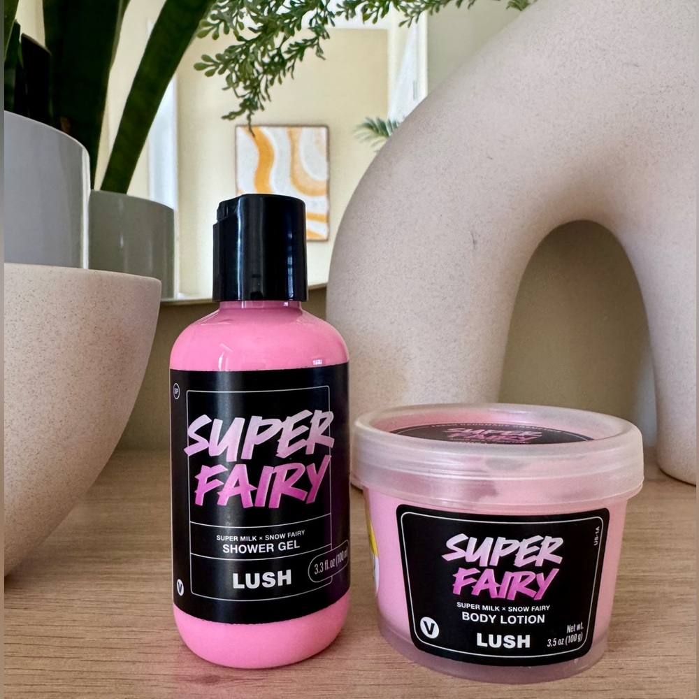 Lush super fairy shower gel and lotion